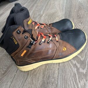 Wolverine Black and Brown Men's Boots